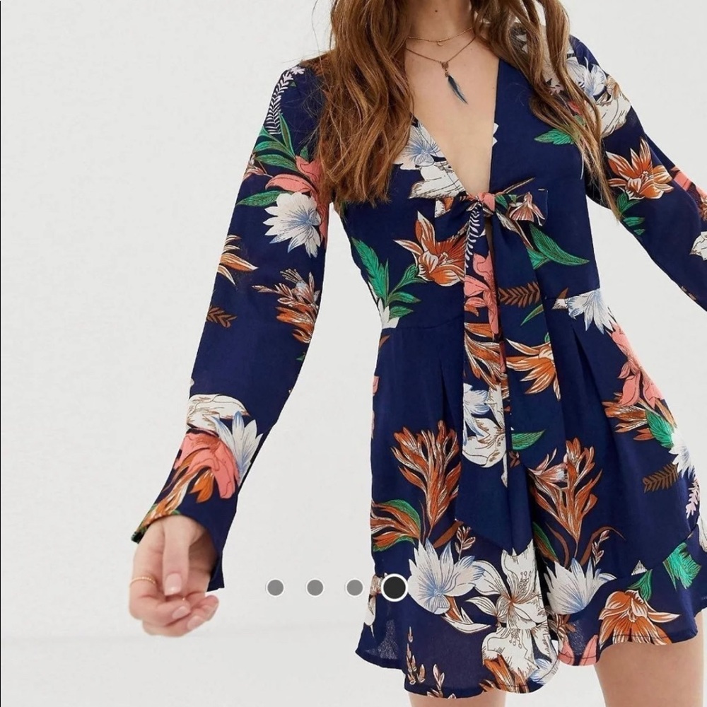 NWT ASOS Parisian Floral Romper US 10 UK 14